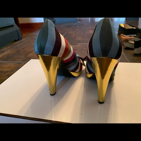 Coach multi stripe heels - Picture 6 of 8